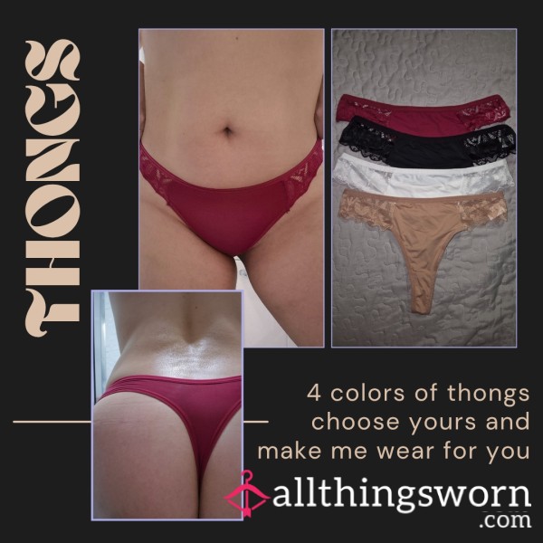 Soaked Thongs With Polish Scent Just Right Here! Make Me Wear Them For You ✨ DELIVERY INCLUDED ✨