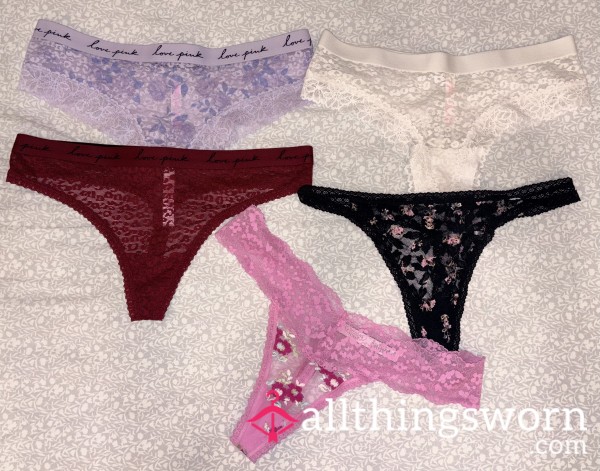 New Victoria’s Secret Lace Cotton Panties/Thongs