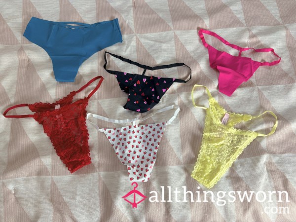 New VS Seamless And Lace Thongs