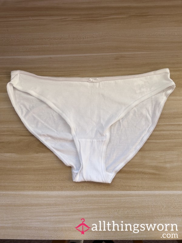 New White Panties Ready To Be Worn