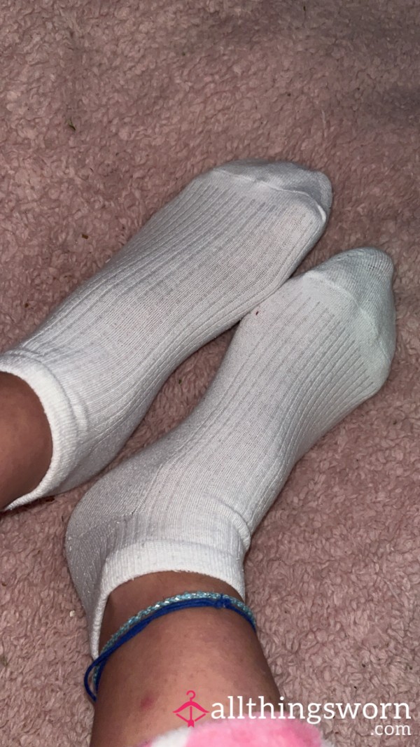 New White Socks Anyone Want To Custom Them For Posting Thursday? 😉