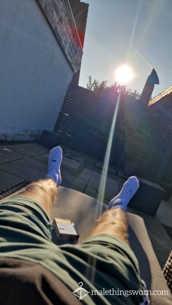 NEW: Worn White Sport Socks! DIFFERENT BRANDS