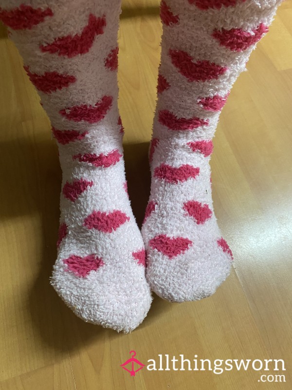 Nice Dirty Well Worn Dirty Socks With   Love Hart’s On Just For U