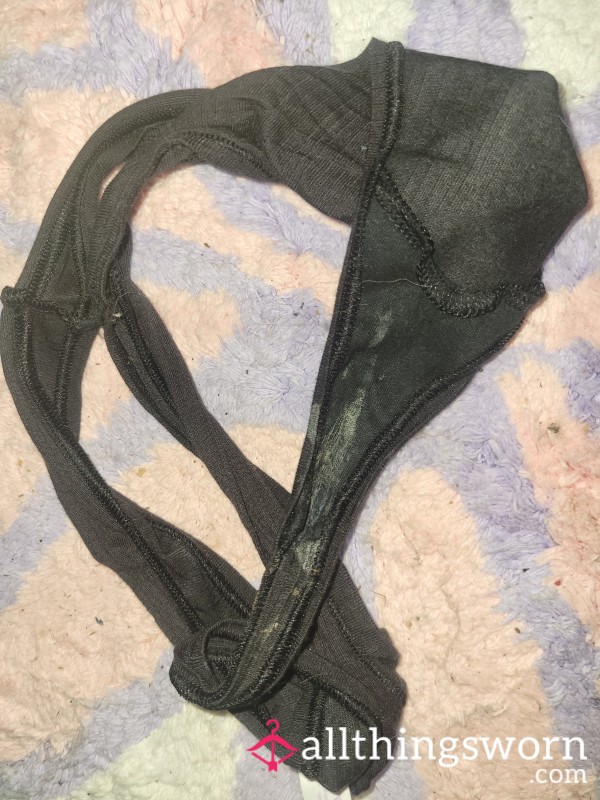 Nice N Juicy Just For You Black Thong
