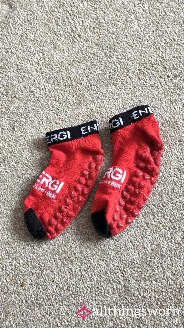 Niche Trampoline Socks. Well-worn.