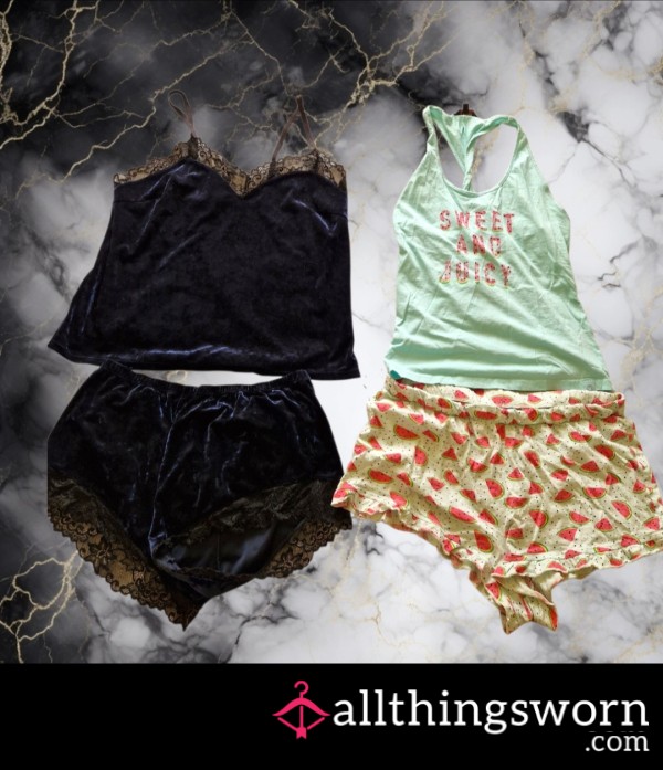 Nightwear 🌙✨️ Midnight Velvet & Lace 💙 And 'Juicy Melon' 🍉