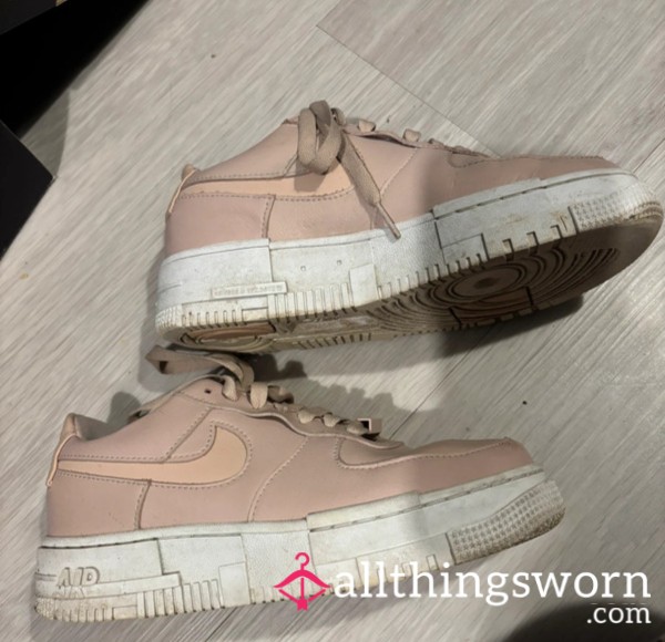 Nike Air Force One Pixels In Particle Beige