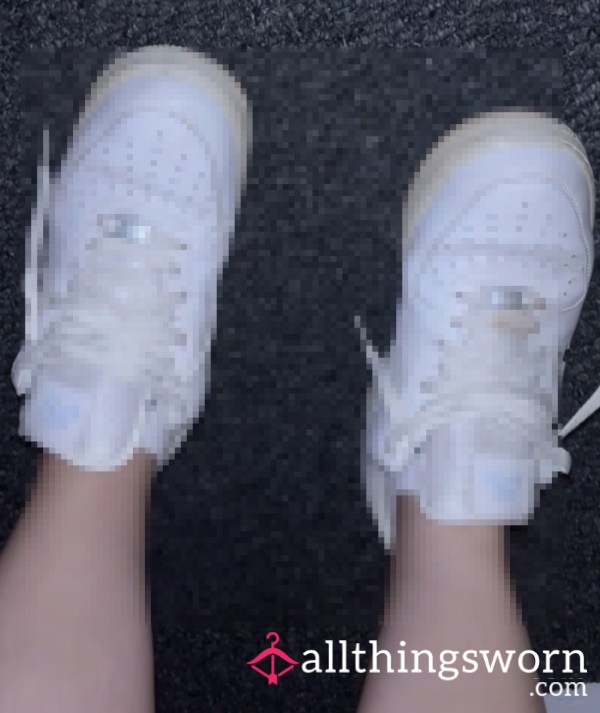 Worn Nike Air Force 1 & Ankle Socks