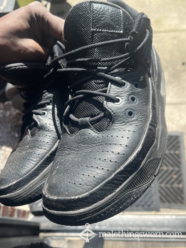 Worn Nike Air Mid Trainers UK 9, Long-Term Daily Use