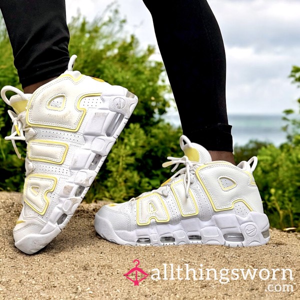 Nike Air More Uptempo Light Citron (size 9.5)