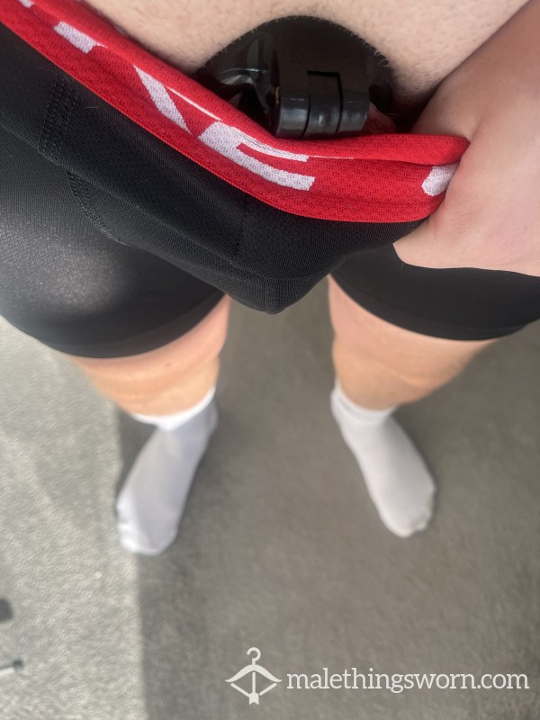 Nike Boxers - C*m/pi*s Dribble Stained From Locked Cheesy C*ck