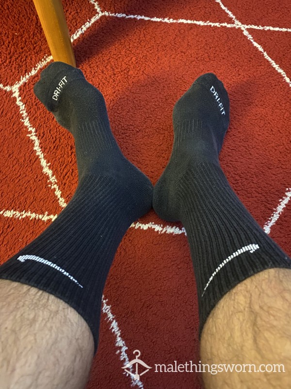 Nike Calf Length Black Gym Socks Photo