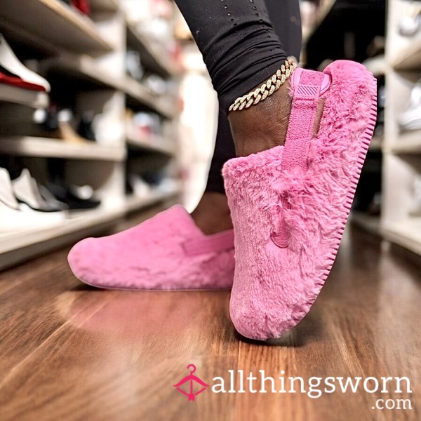 Nike Calm SE Mules (Faux Fur)