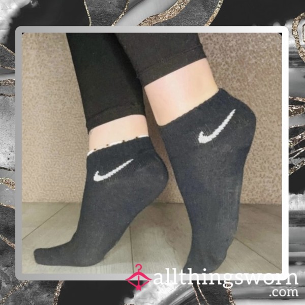 Black Nike Ankle Socks (48hr Custom Wear)