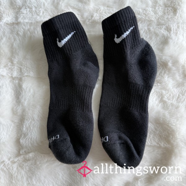 Nike Dri-FIT Black Ankle Socks