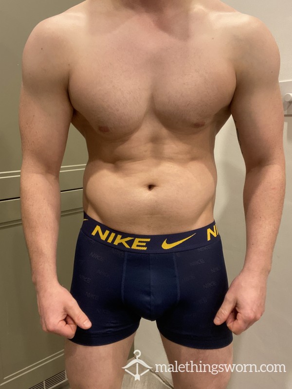 Nike Dri-Fit Boxers Navy & Yellow