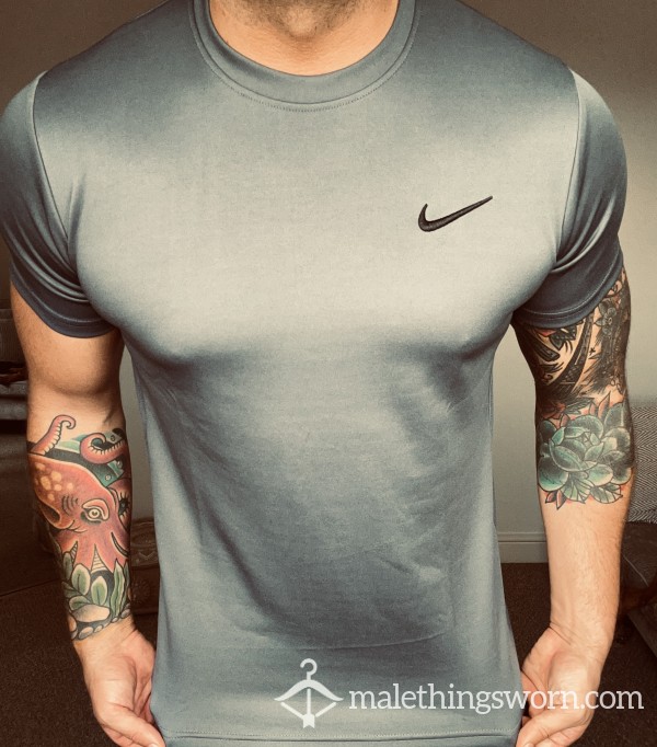 SOLD Nike DriFit Gym Shirt - Grey