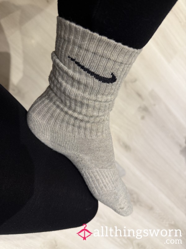 Nike Grey Crew Socks