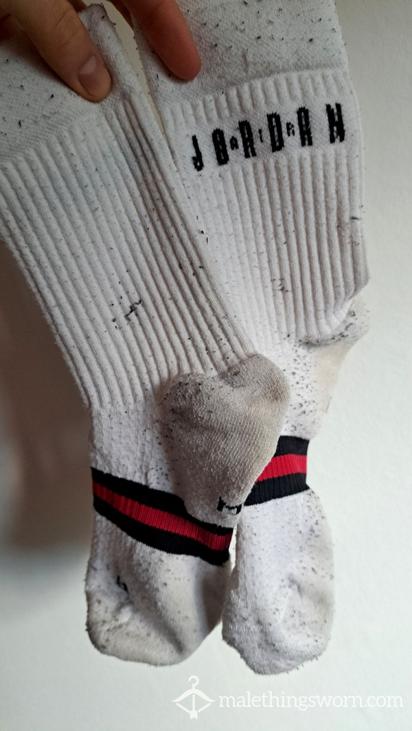 Nike Jordan Crew Socks White/red