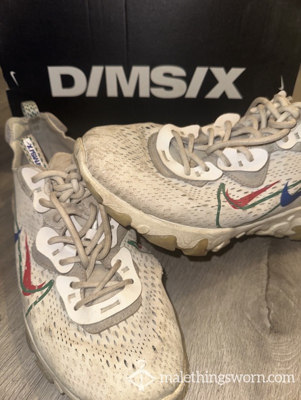 👟 NIKE React Vision’s - STINKING Well Worn Gym Workout Shoes! 💪🏼
