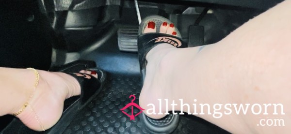 Nike Slides Pedal Pushing City Driving Shoe