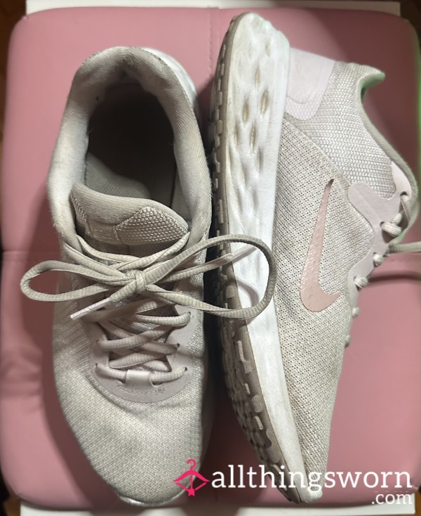 Worn Out Nike Sneakers - A Foot Sniffer's Dream!