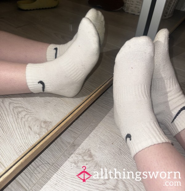 White Nike Socks