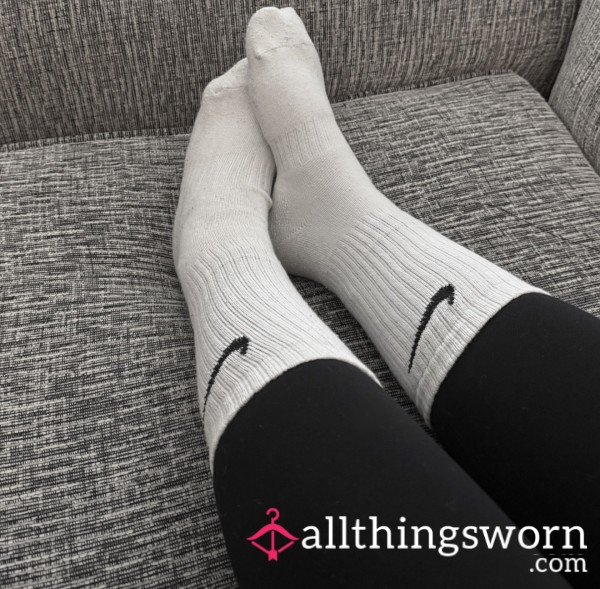 White Nike Socks