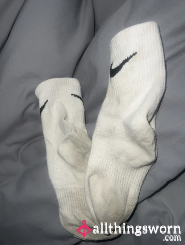 Nike Socks Worn For A Sweaty Workout 🧦