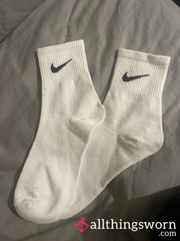 Nike White Gym Socks Well Worn For As Many Days As You Like!!