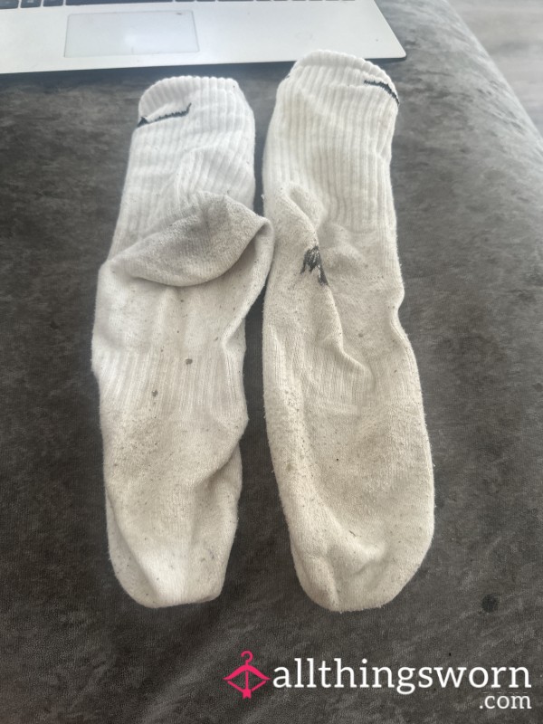Nike White Socks Been Worn 5daya Straight
