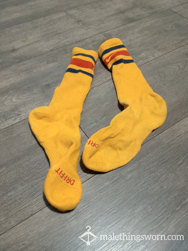 Nike Yellow Socks