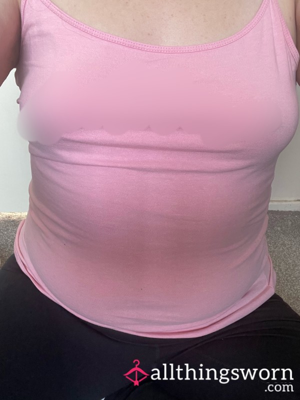 Nipples Through Pink Tank