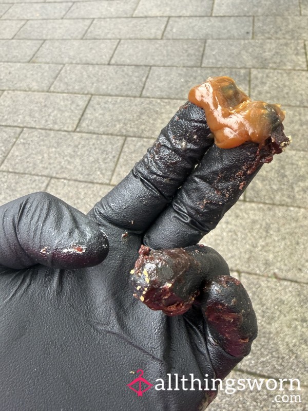 Nitrile Worn Messy Gloves