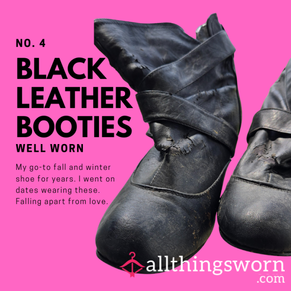 No. 4 BLACK LEATHER BOOTIES 🥾 Yeehaw, Baby