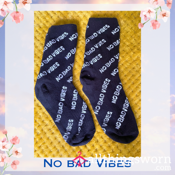 No Bad Vibes Socks ⛓️ 2 Day Wear + 1 Workout Included - £15 😈 Longer Wears And International Shipping Available 🌍