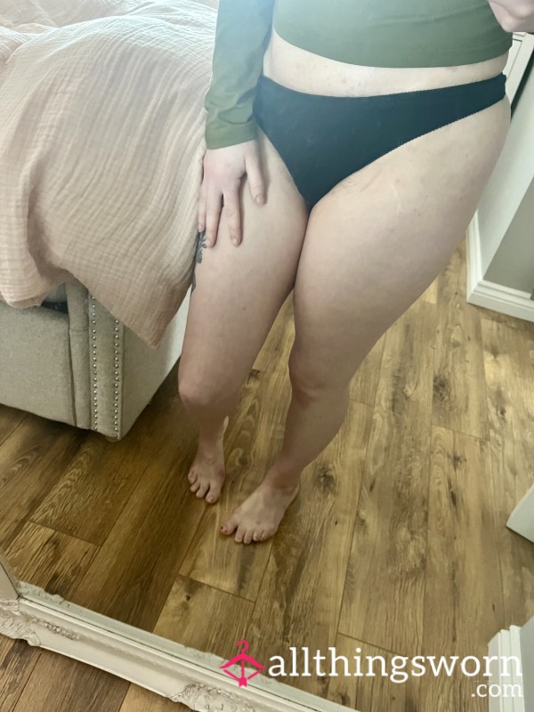 Black Thong, One Day Wear During A Busy Shift