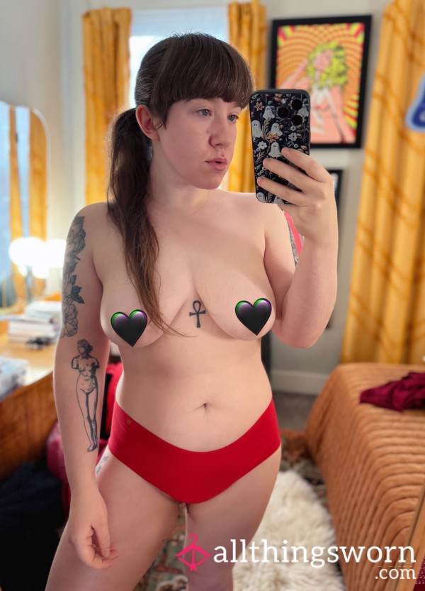 No-Show Cheeky Panty (red)
