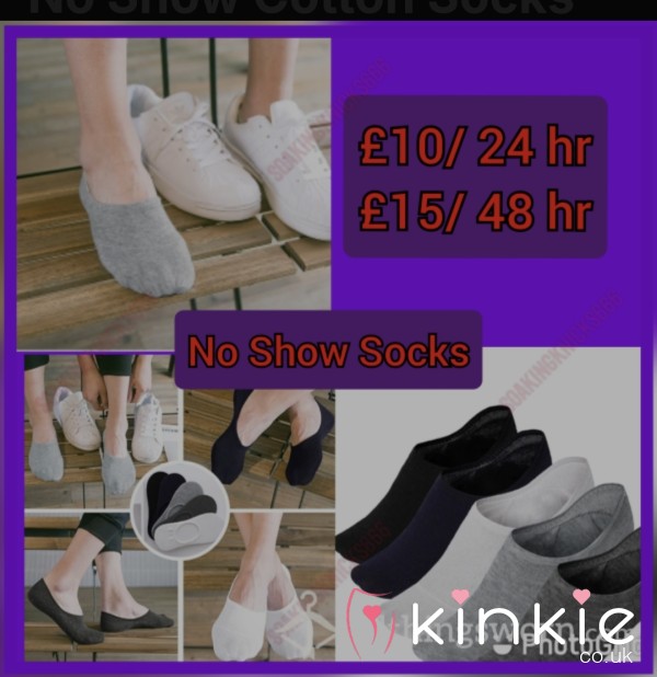 No Show Cotton Socks 🤩 £10- 24hr/ £15- 48hr.