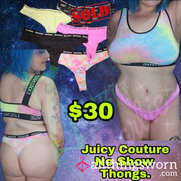 No Show Nylon & Spandex Thongs