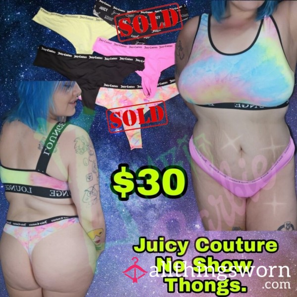 No Show Nylon & Spandex Thongs