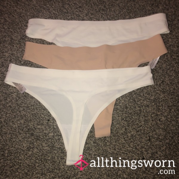 No Show Silky Nylon Thongs🤍