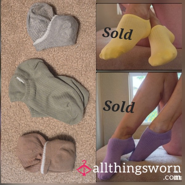 No Show Ribbed Socks