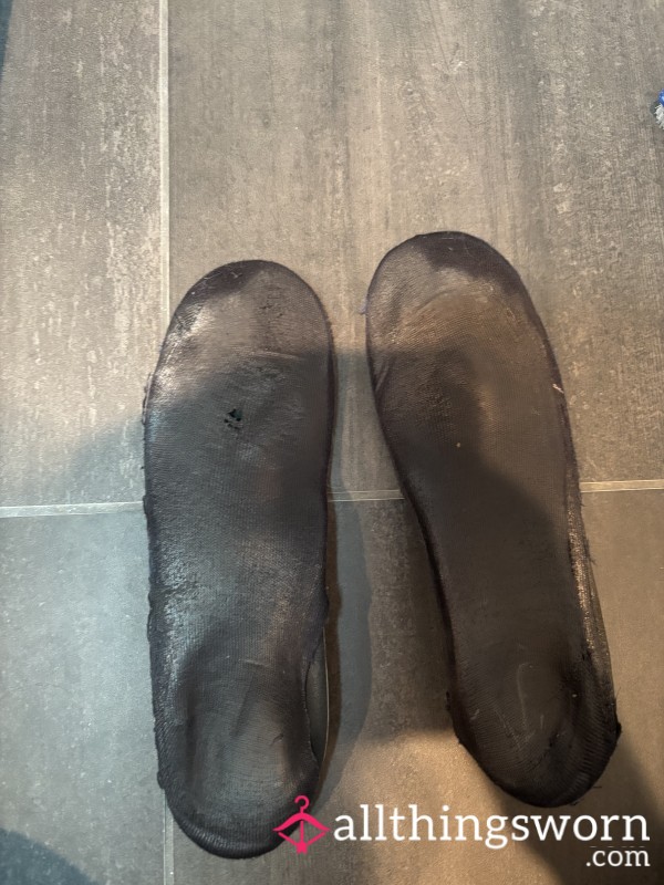 No Show Sockets, Dead, Black, Covered Inner Soles