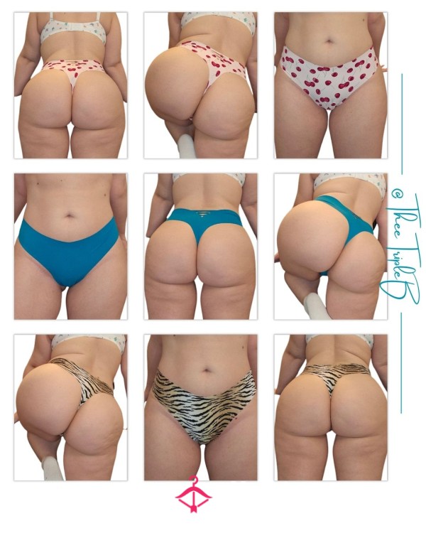 No Show Thong With Cross Hatch Cut Out In Back - 3 Options