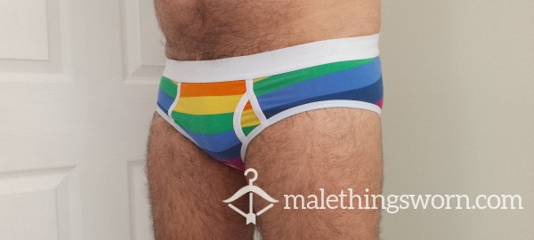 Rainbow Pride Underwear – Worn By Hairy UK Guy