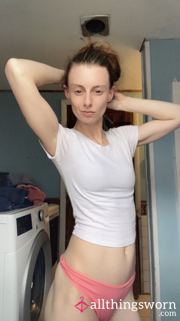 Non-deodorant 48 Hour Worn White Crop Top!