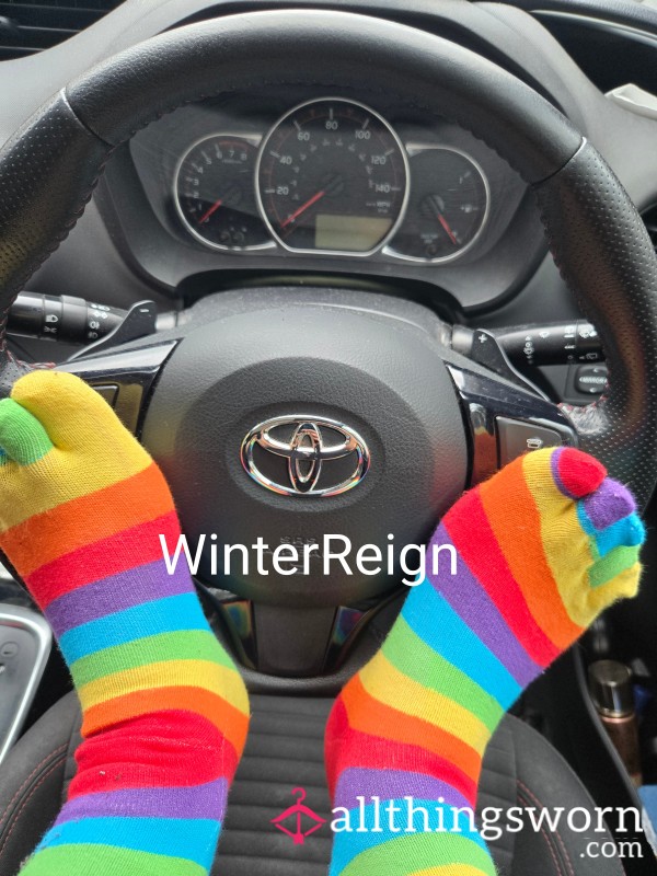 Not Everything Is Black Or White. Taking My Socks For A Drive.