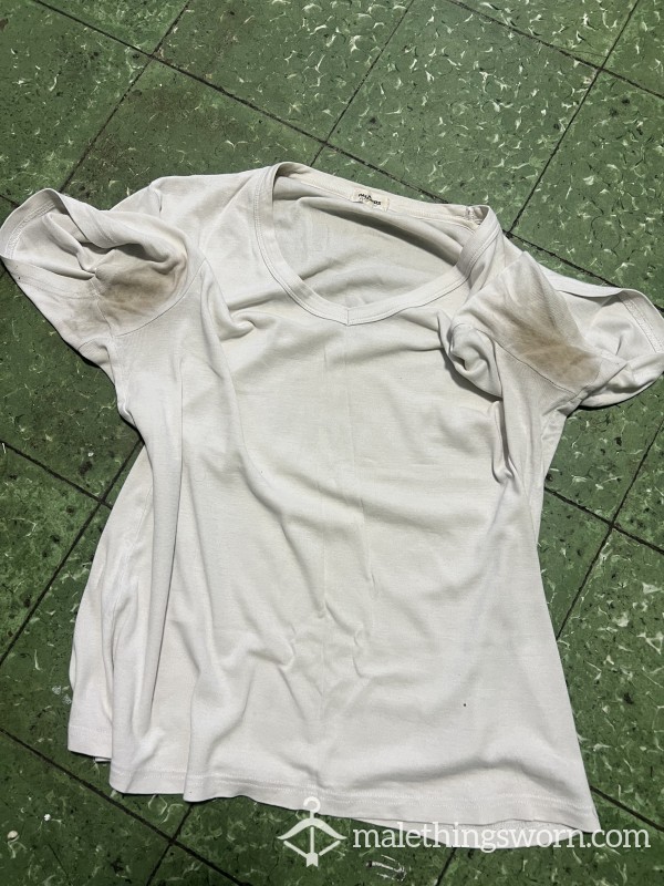 Notoriously Worn White Tee