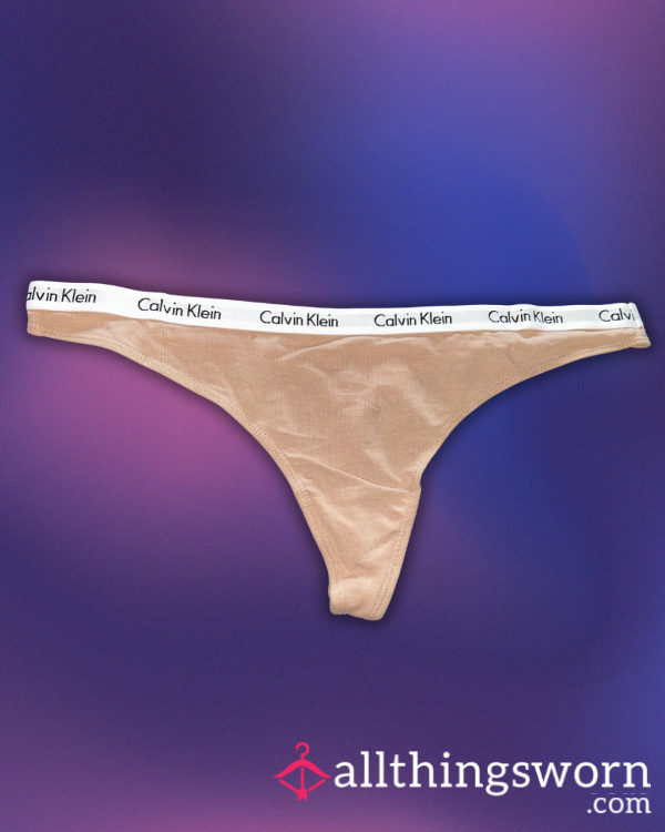 Nude Calvin Klein Thong